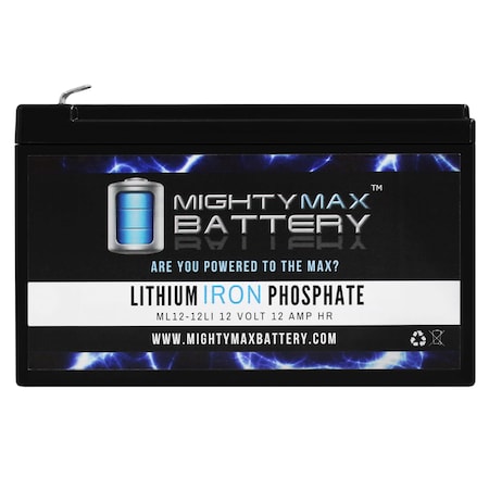 12V 12Ah Lithium Replacement Battery for APC Smart-UPS SU620NET RBC4